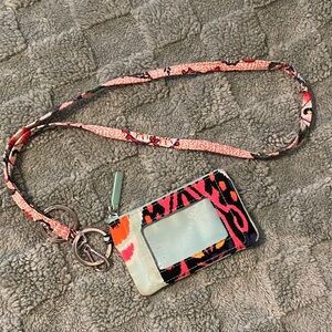 Vera Bradley Lanyard and ID Holder